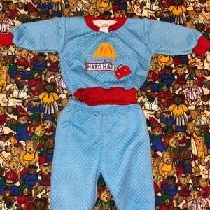 Blue and Red Hard Hat Kids Outfit